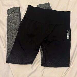 Small Gymshark Black Ombre Adapt leggings